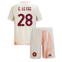 Fotbalové Dres AS Roma Enzo Le Fee #28 Dětské Venkovní 2024-25 Krátký Rukáv (+ trenýrky)